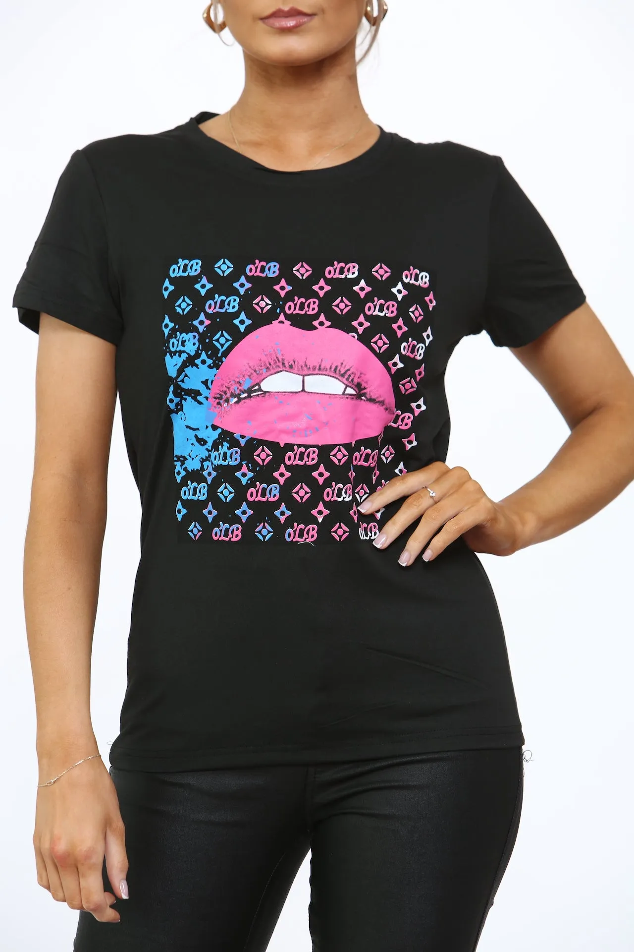 'LIP '  PRINT T-SHIRT