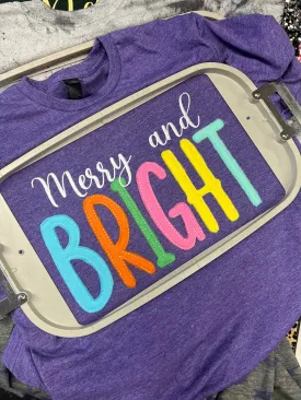 MERRY & BRIGHT - Fleece Letters