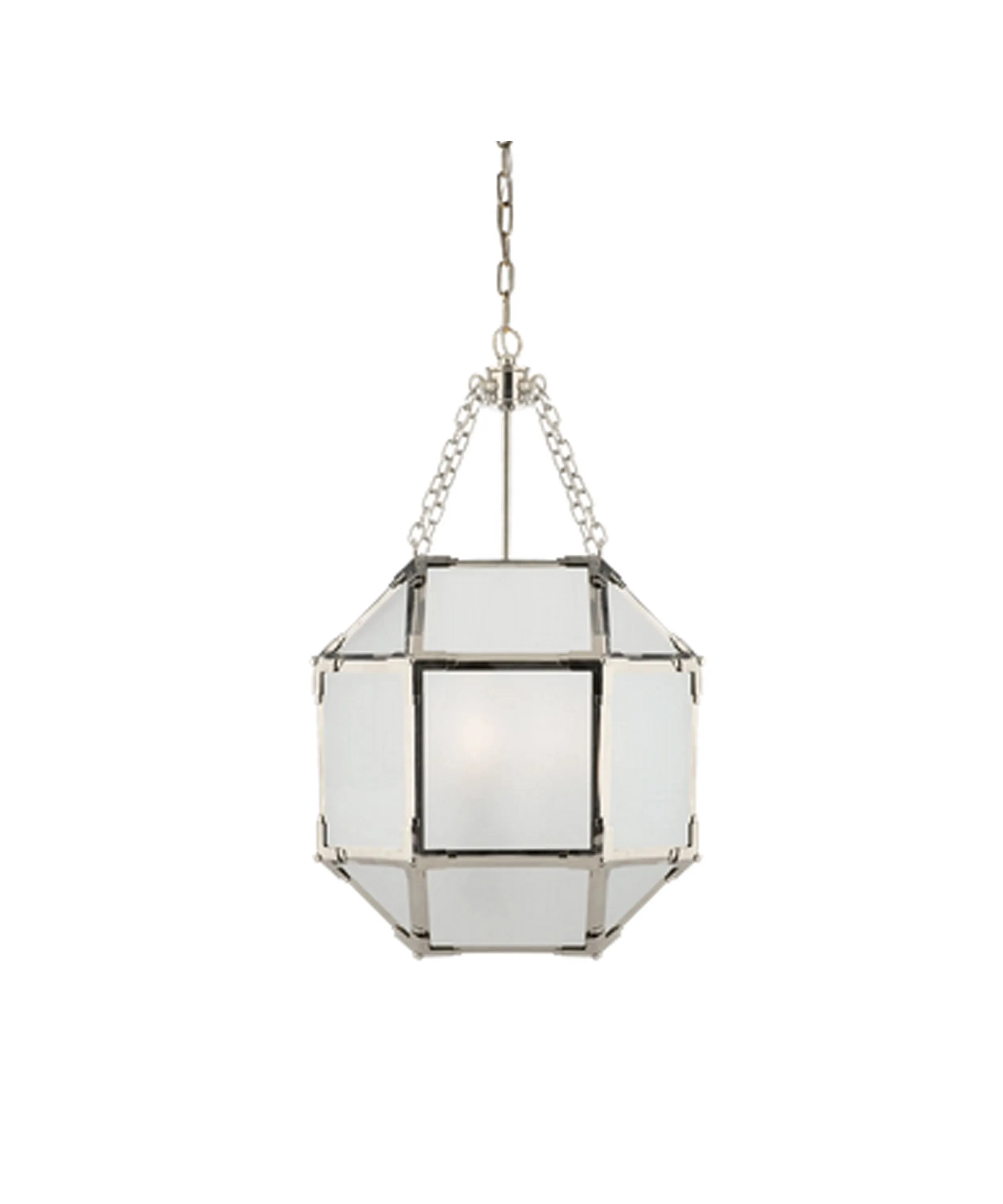 Morris Small Lantern, Polished Nickel