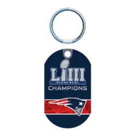 New England Patriots 2018-2019 Super Bowl LIII Champions Aluminum Keychain