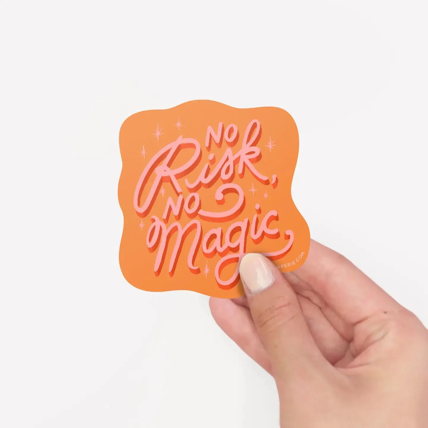 No Risk No Magic Vinyl Sticker