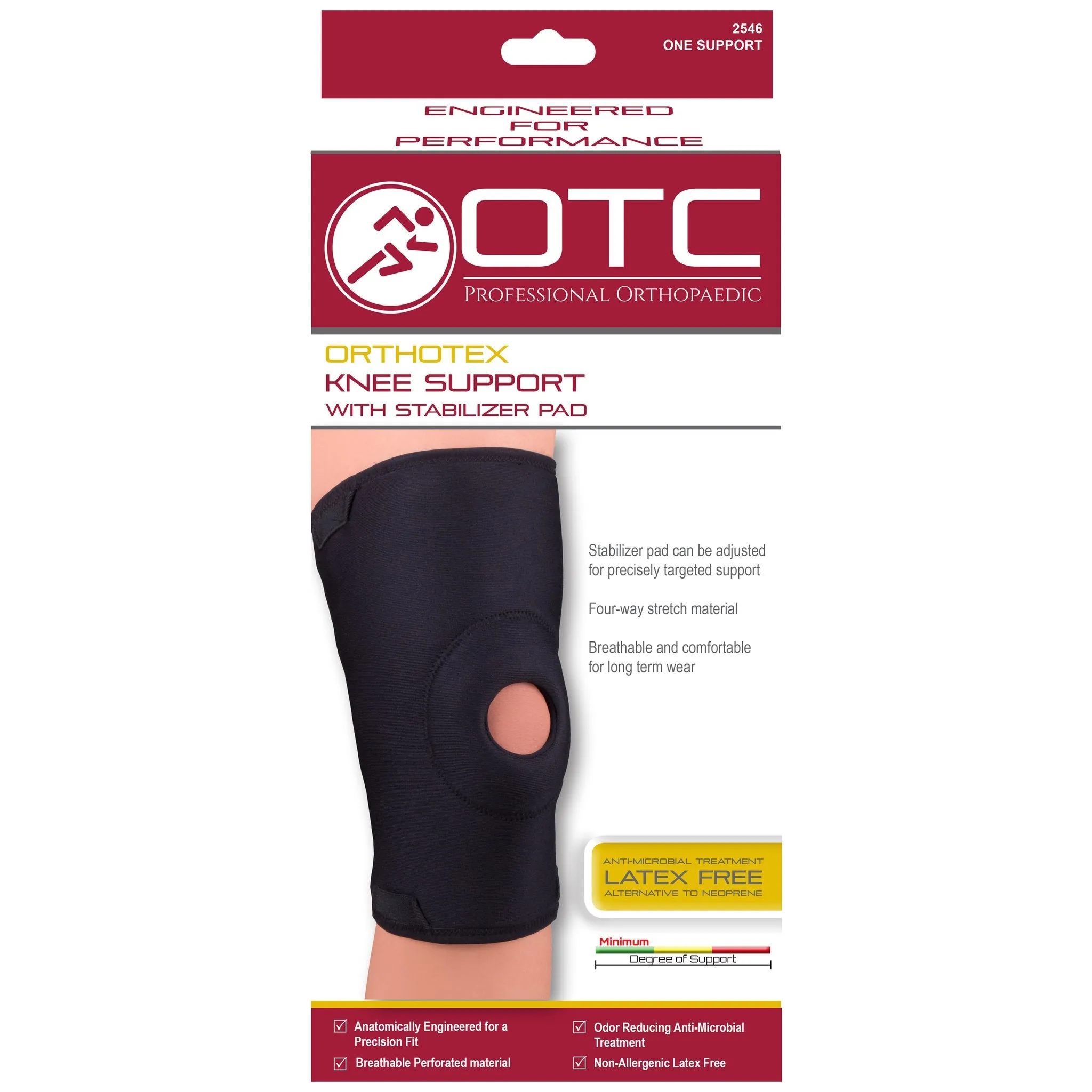 OTC KNEE SUPPORT ORTH W/ PAD - 2546