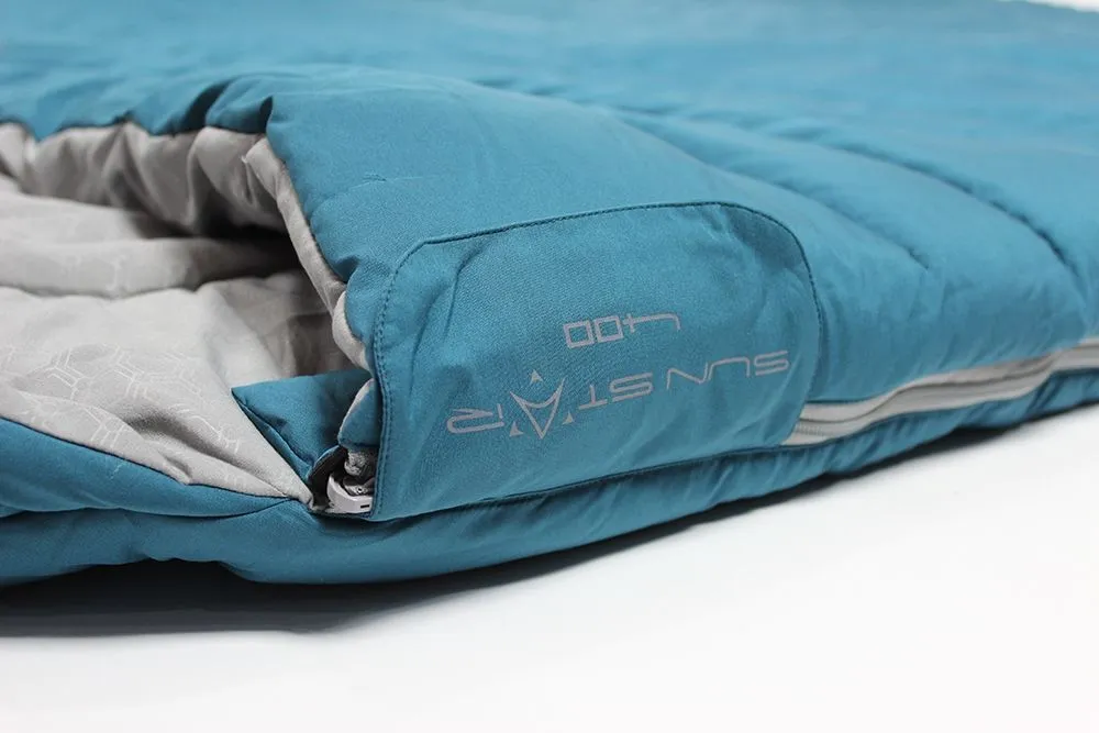 Outdoor Revolution Sun Star Double 400 Sleeping Bag - Blue Coral