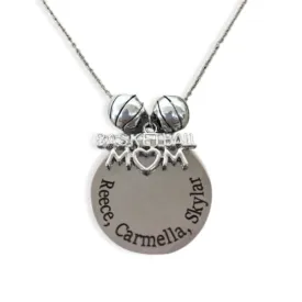 Personalized Basketball Mom Charm Necklace