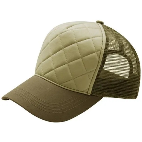 Quilted Foam Front Trucker Mesh Hats