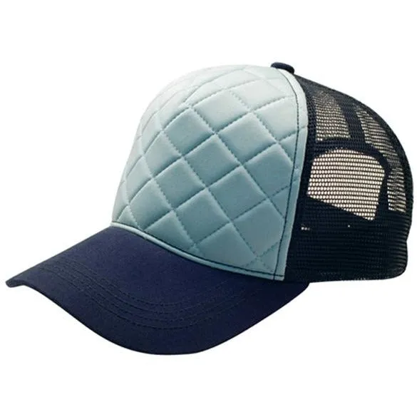 Quilted Foam Front Trucker Mesh Hats