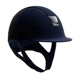 Samshield V1 Shadowmatt Hat with 5 Crystals & Dark Chrome - Navy