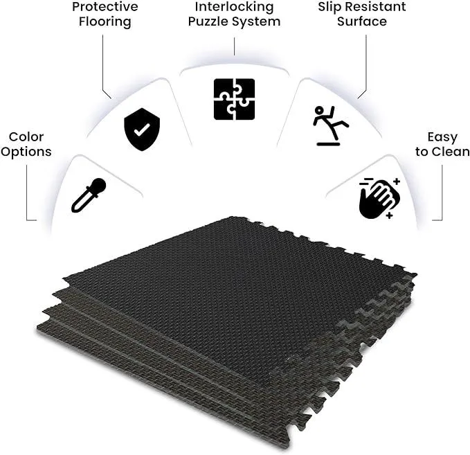 SG Traders™ 1.2cm Premium Eva Foam Mats for Gym