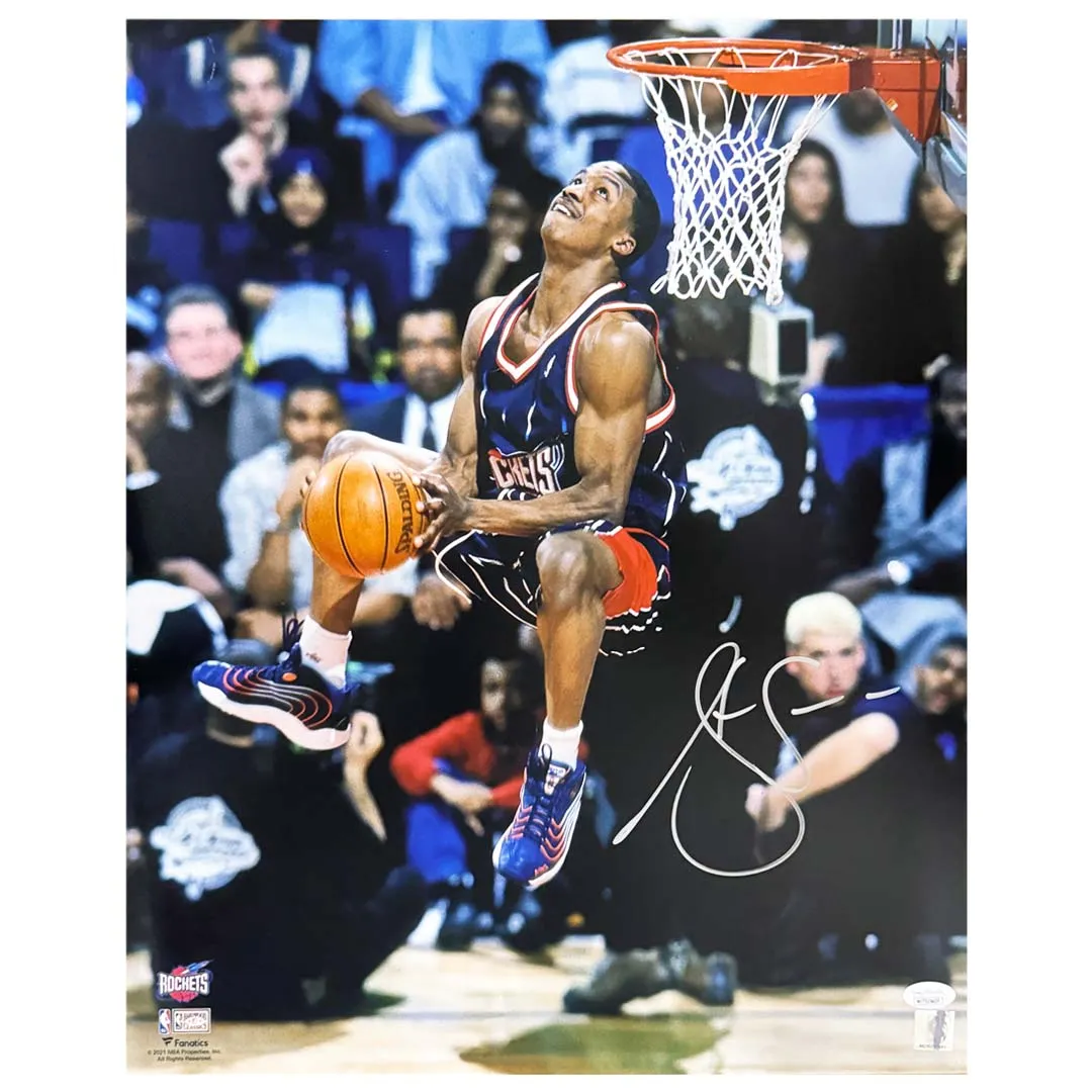 Steve Francis Signed Pose 3 Basketball 16x20 Photo (JSA)