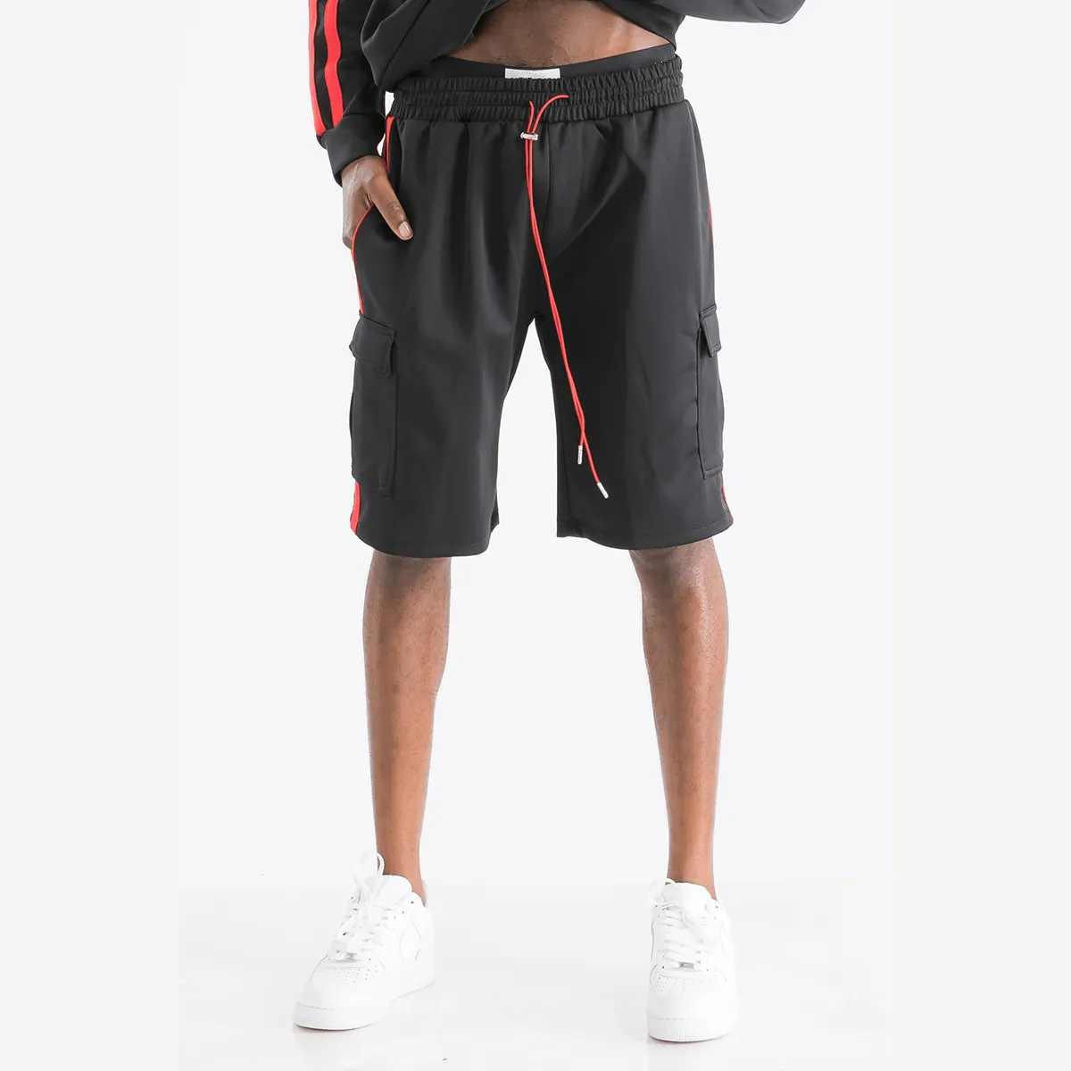 Stripe Pocket Track Shorts