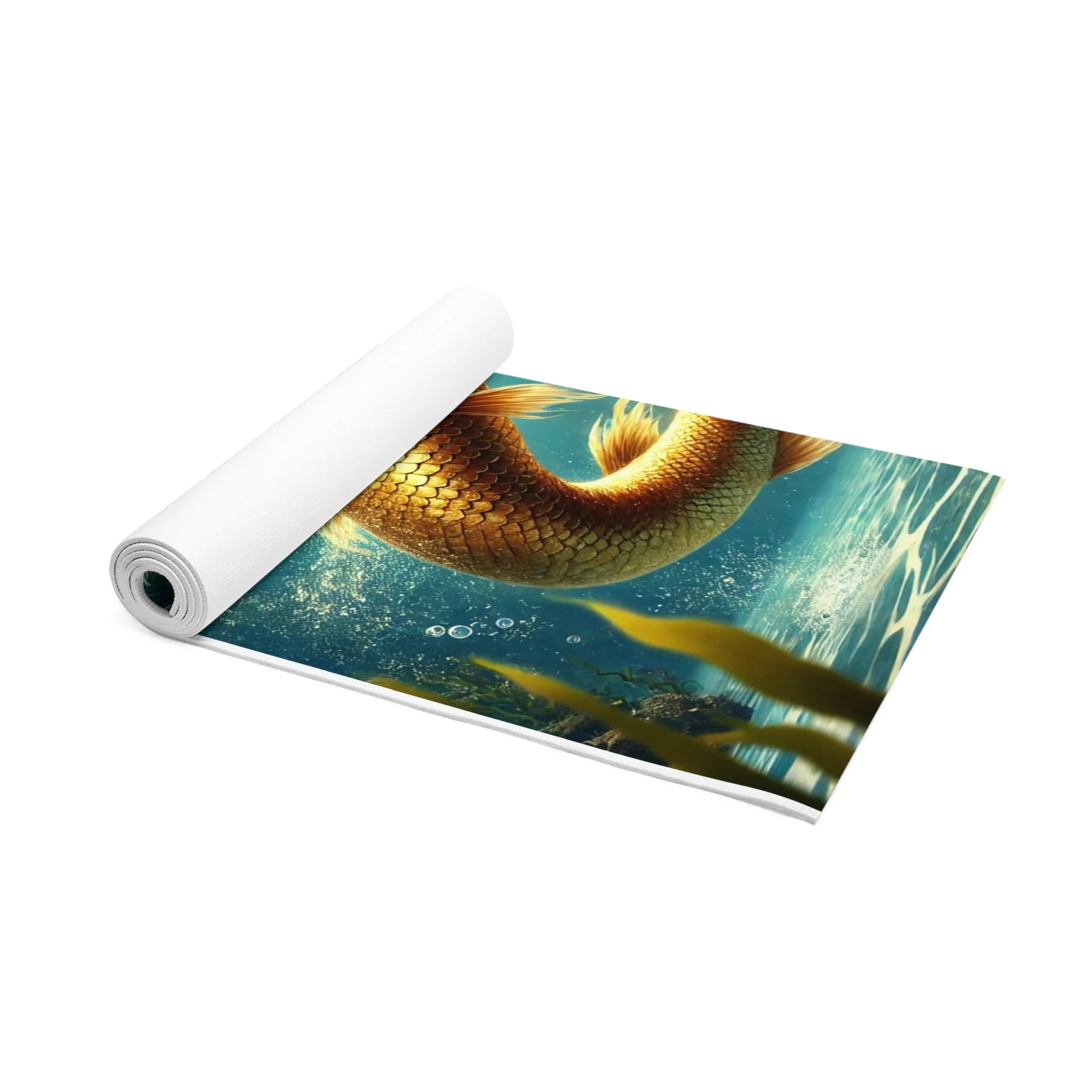 The Majestic King of the Seas: Leo Merman Yoga Mat