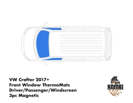 ThermoMats VW CRAFTER (2017-on) - Front Set Magnetic (3pc)