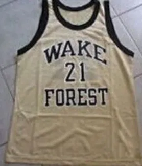 Tim Duncan Wake Forest Demon Deacons College Basketball Throwback Jersey