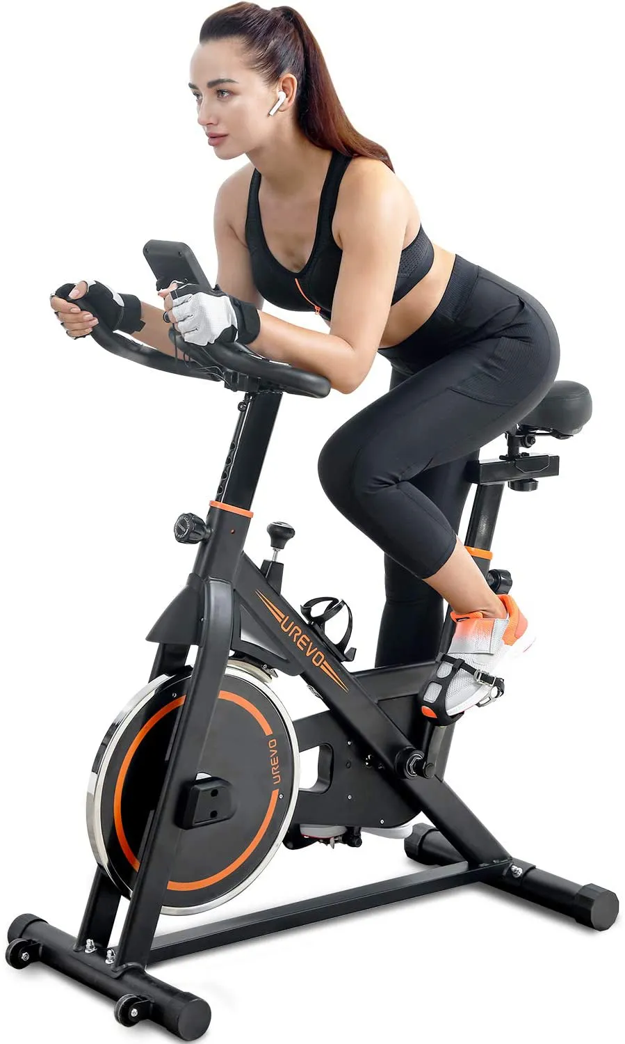 UREVO Indoor Cycling Bike Stationary,Exercise Bike Workout Bike,Fitness Bikes for Home Cardio Workout Bike Training Bike