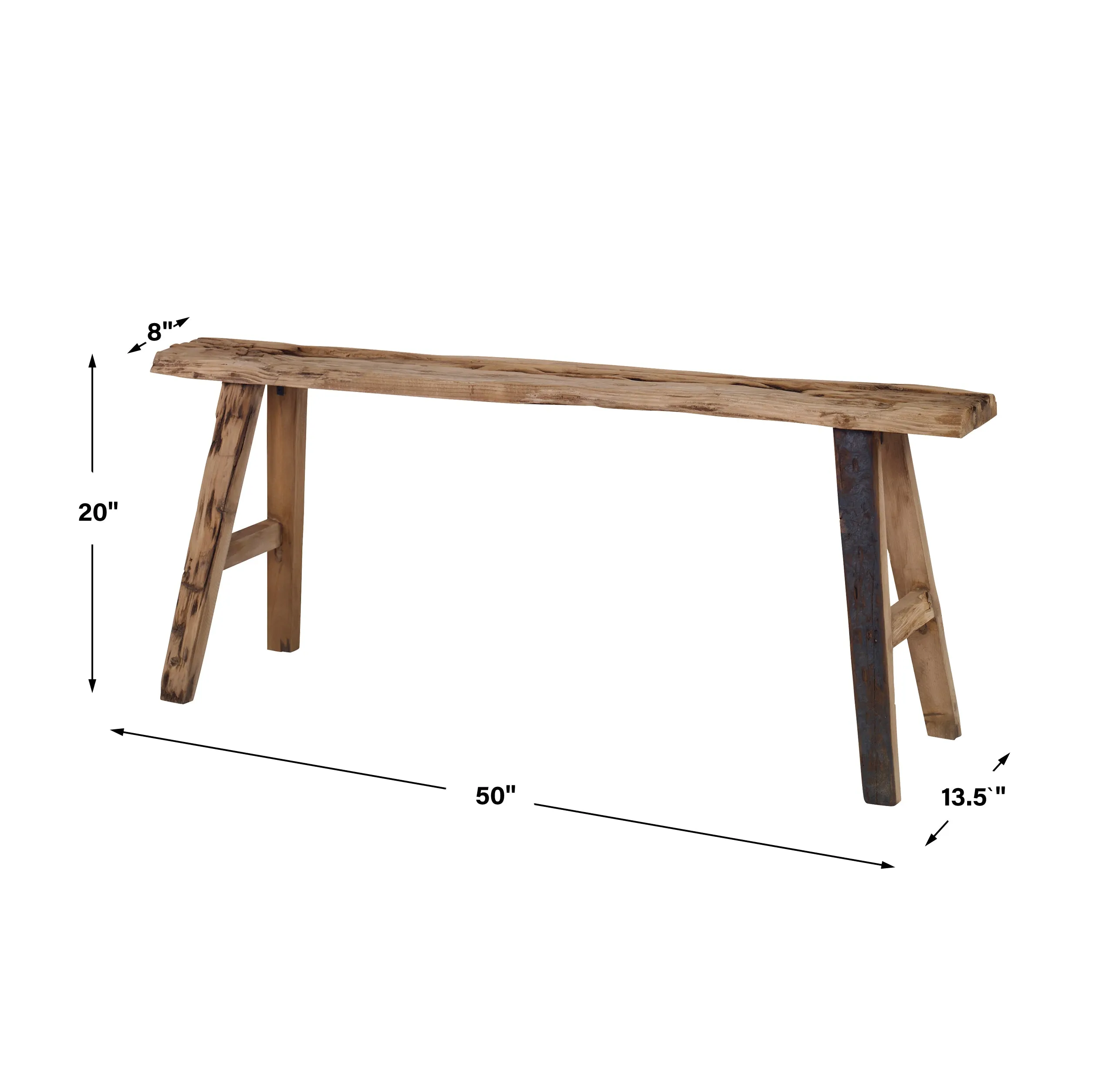 Uttermost Paddock Rustic Bench