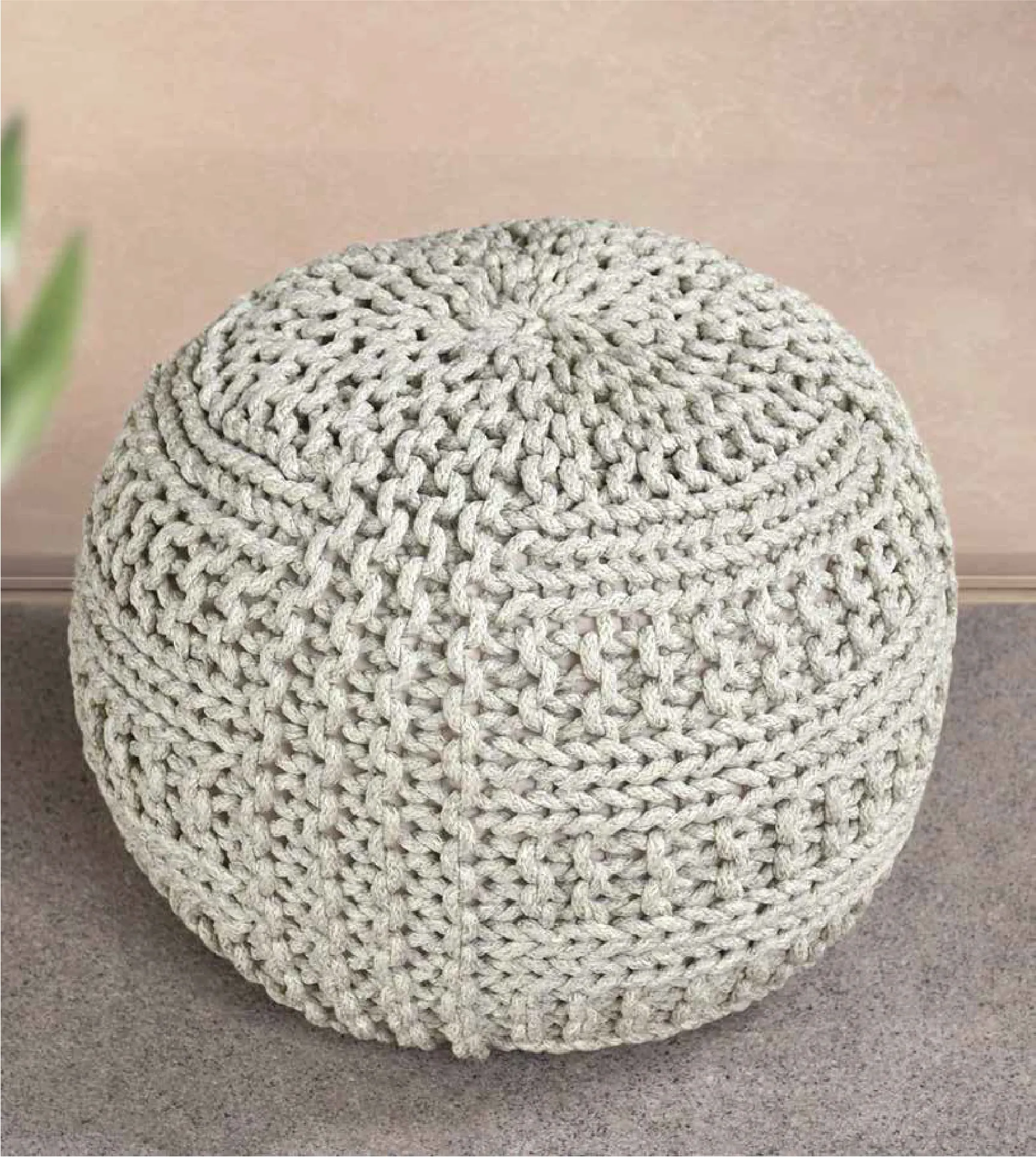 Vedea Pouf Light Green 45 x 45 x 35 CM