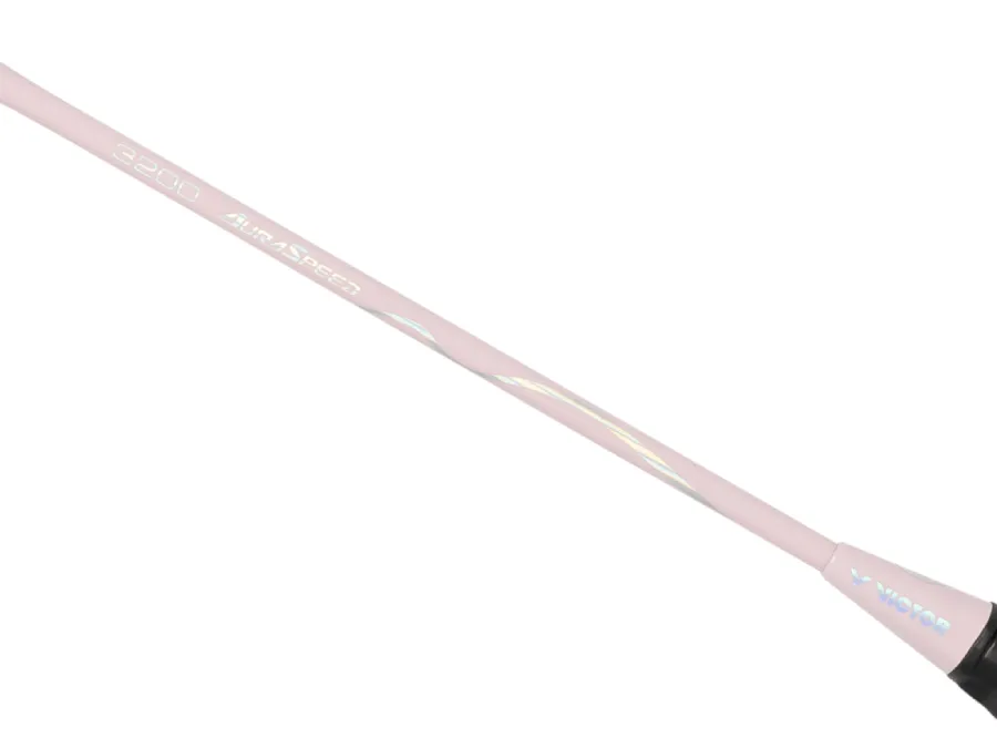 Auraspeed 3200I Badminton Racket Pre-Strung [Mist Pink] - Optimized for Victor Brand