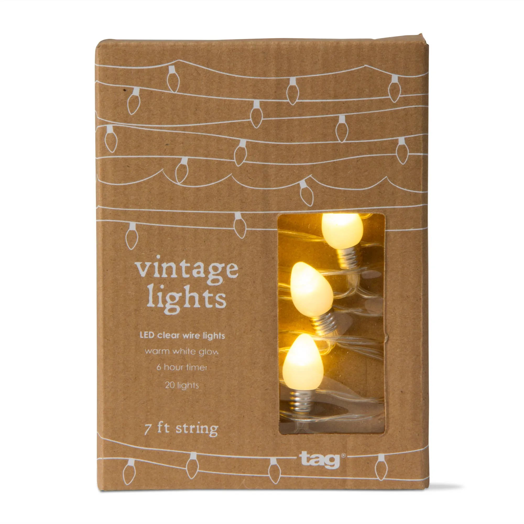 Vintage Bulbs Light-Up Led String Lights