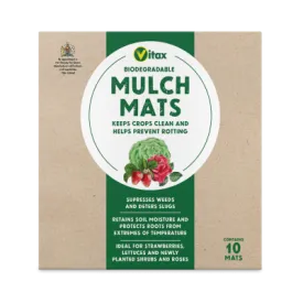 Vitax Biodegradable Mulch Mats For Strawberries, Lettuces & New Shrubs - 10 Mats