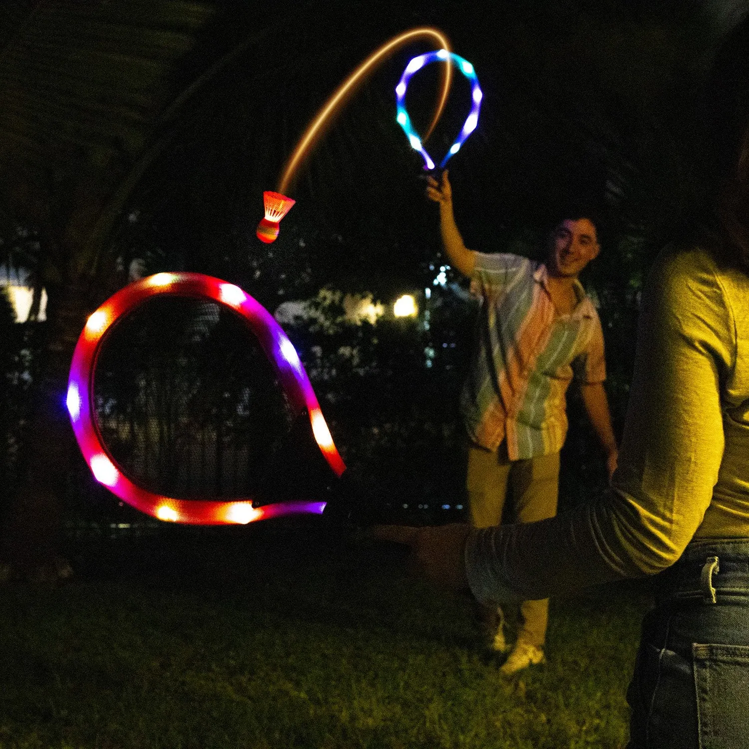 YardCandy Giant Illuminated LED Badminton Set