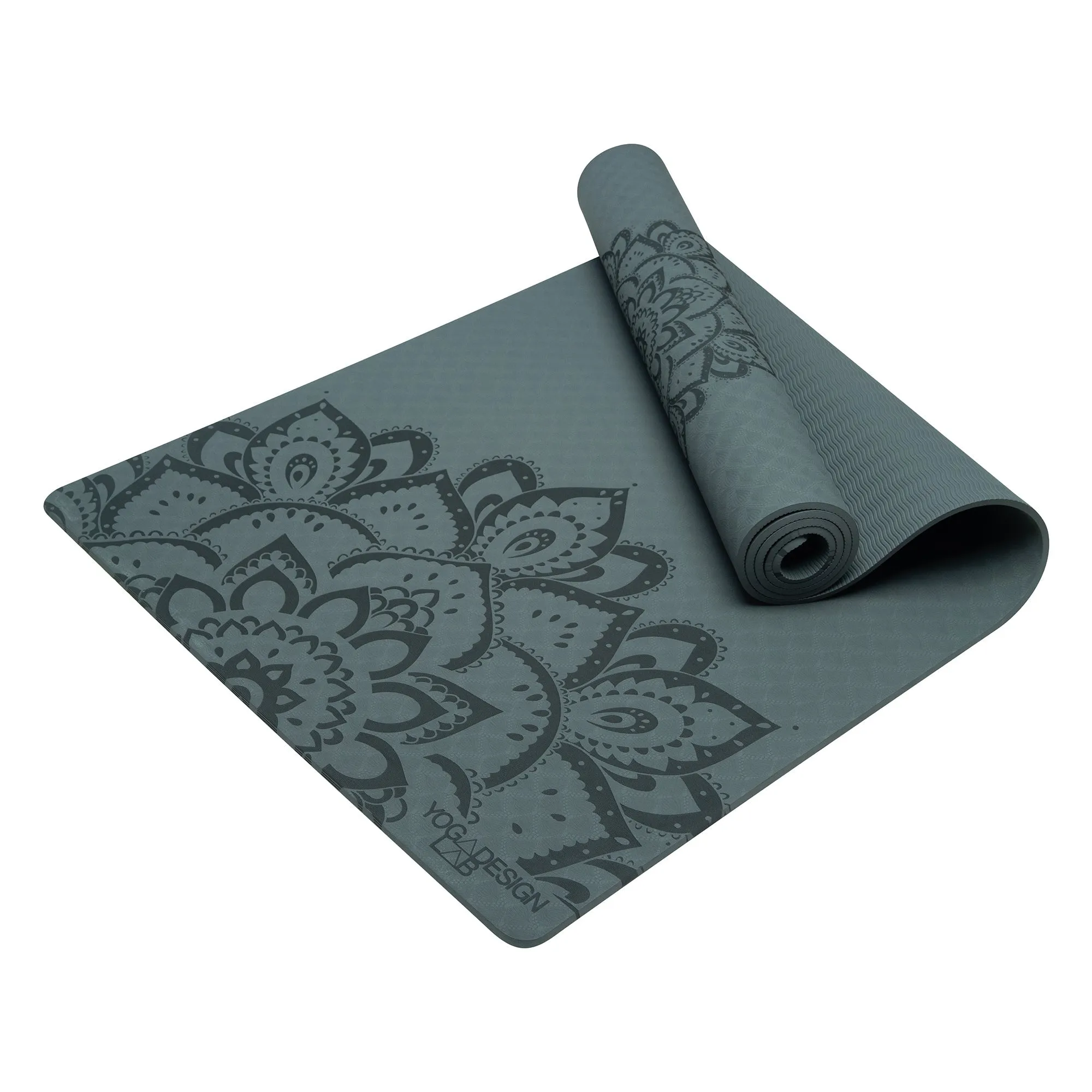 Yoga Design Lab Flow Yoga Mat 6mm Pure Mandala Charcoal